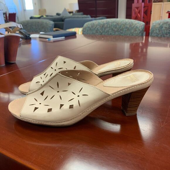 Mootsies Tootsies Heeled Leather Sandal sz 10 - Picture 3 of 6